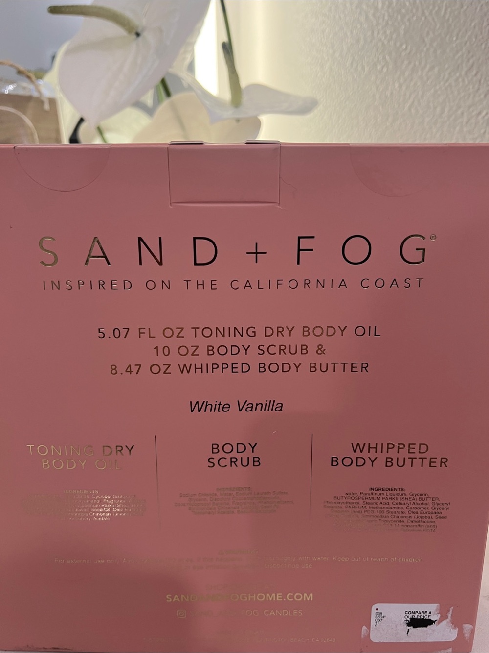 SAND+FOG White Vanilla Body Care Set - Pink Packaging. New and sealed - Picture 9 of 11